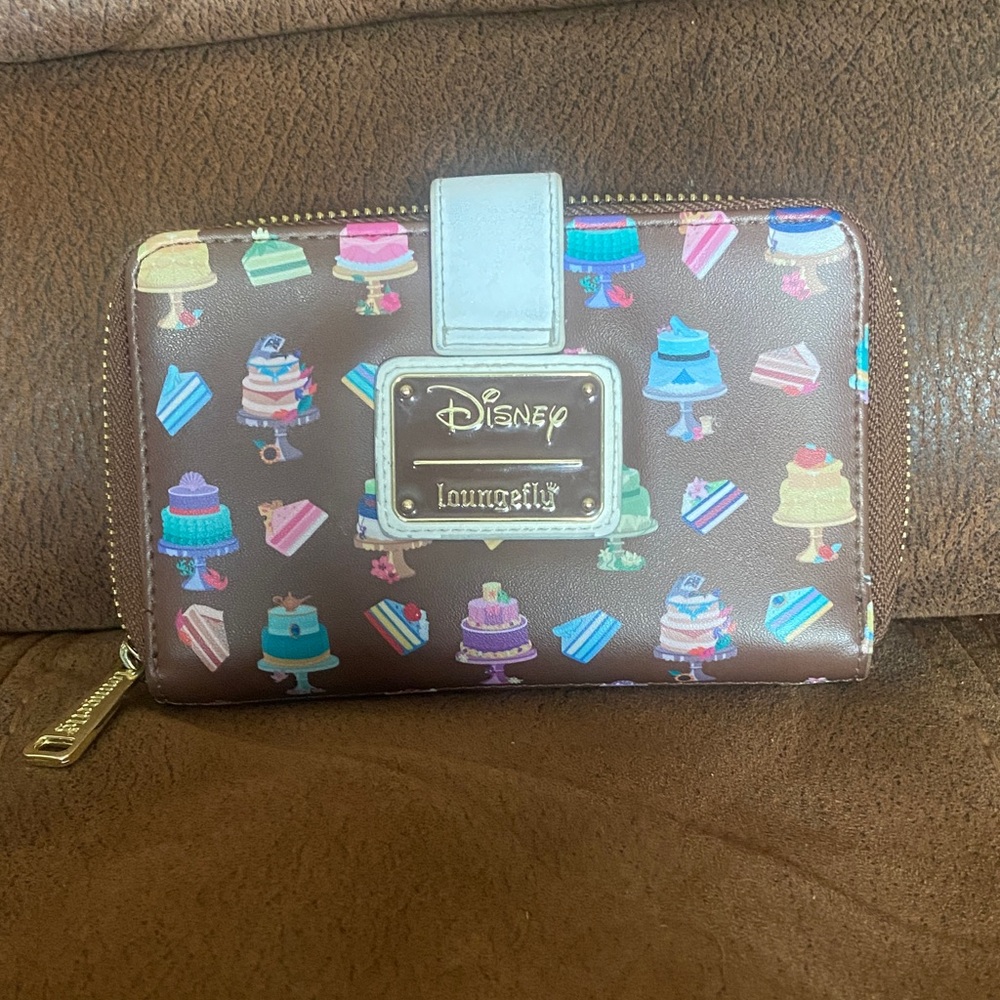 Disney Loungefly Princess Cakes Zip Around Wallet